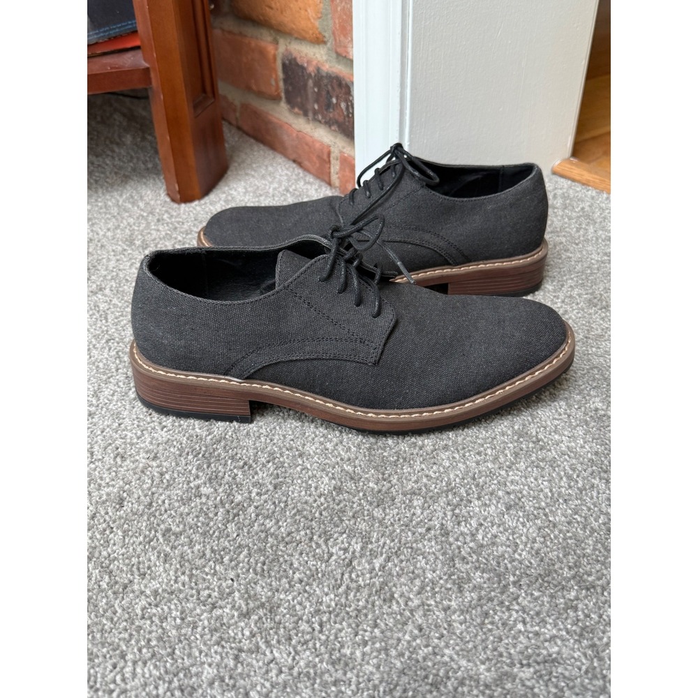 Perry Ellis Portfolio Clarkson Casual Gray Lace Up Oxford Shoes Sz‎ 7.5 New